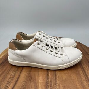 Born Ashram II Shoes Mens Size 9.5 M White Leather Casual Minimalist Sneakers